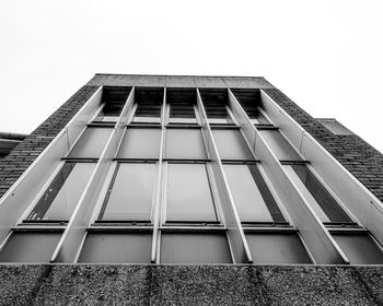 Low angle view of building against clear sky