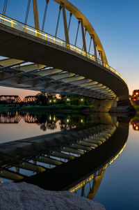 Bridge over river in city