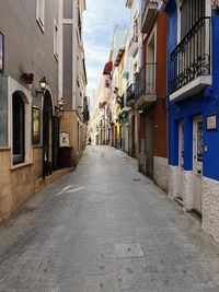 Street amidst buildings in city