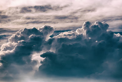 Low angle view of clouds in sky