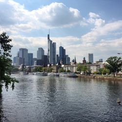 City skyline with waterfront