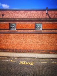 Text on wall of building