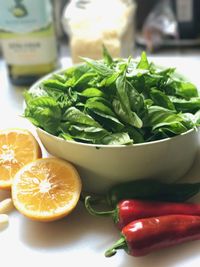 Close-up of food in plate