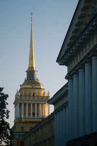 Low angle view of building against sky