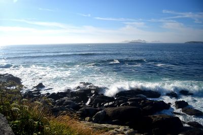 Scenic view of sea against sky