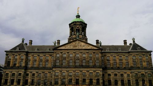 Low angle view of building against sky