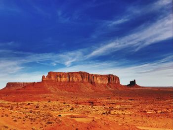 Rock formations in desert