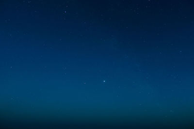 Low angle view of star field at night
