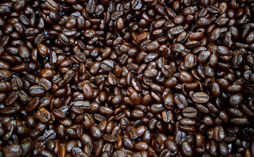 Full frame shot of coffee beans