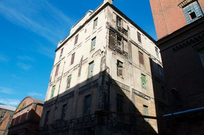 Low angle view of building against sky