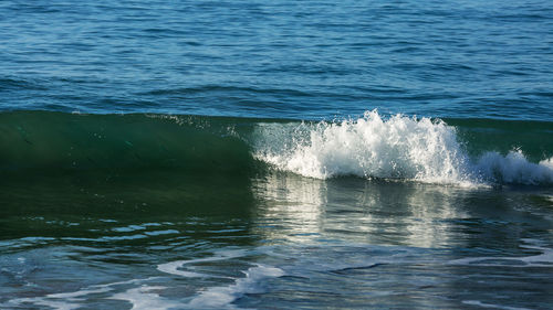 Water splashing in sea