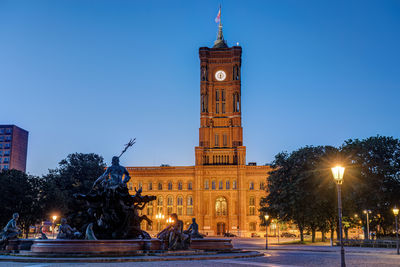 Illuminated building