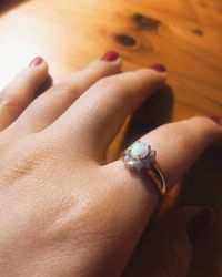 Close-up of woman hand with tattoo