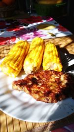 Close-up of food in plate