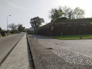 View of street against sky