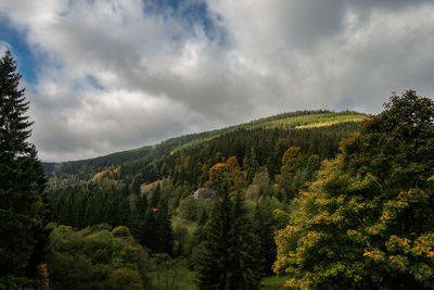 Green mountains and valley