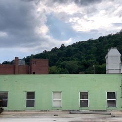 Exterior of old building against sky