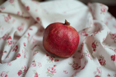 High angle view of apples