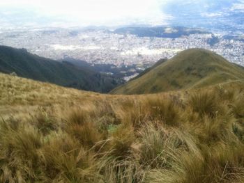 Scenic view of landscape against sky