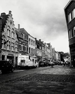 Cars on city street