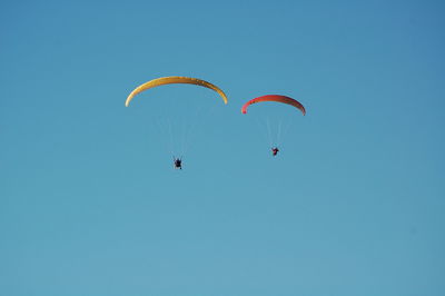Low angle view of parachute