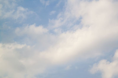 Low angle view of clouds in sky