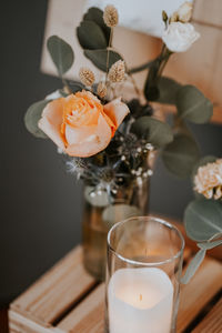 Close-up of drink on table