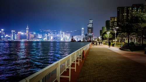 Hong kong cityscape at night