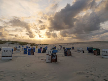 Sundown at the beach o juist