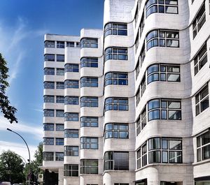 Low angle view of buildings against sky