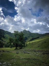 Scenic view of landscape against sky