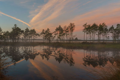 Burnung sky above pietzmoor