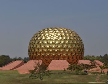 View of ball against clear sky