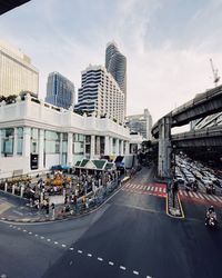 View of city street