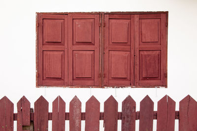 Close-up of closed door