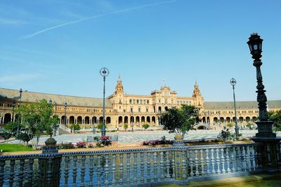 View of building against blue sky