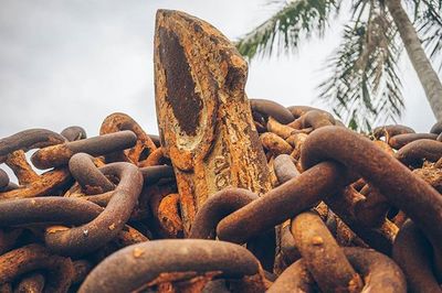 Close-up of rusty metal