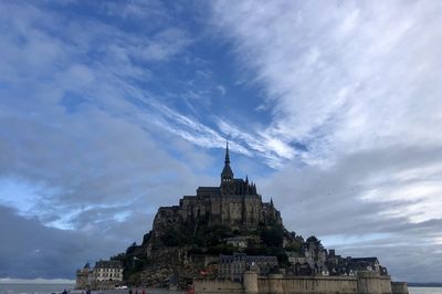 Low angle view of building against sky