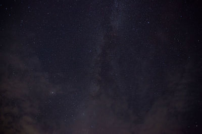 Low angle view of stars in sky