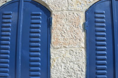 Close-up of window on wall