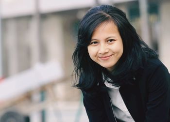 Portrait of a smiling young woman