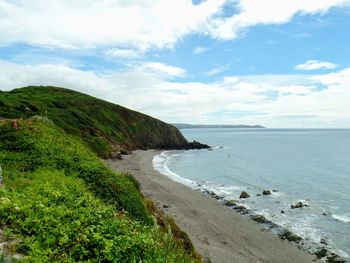 Scenic view of sea against sky