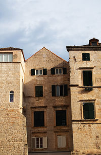 Low angle view of building against sky