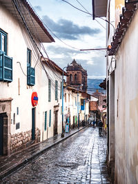 Street amidst buildings in town