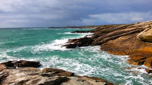 Scenic view of sea against sky