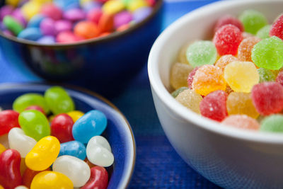 Close-up of colorful fruits in bowl