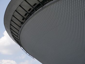 Low angle view of modern building against sky