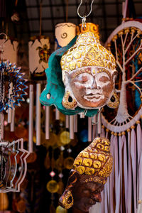 Close-up of christmas decorations