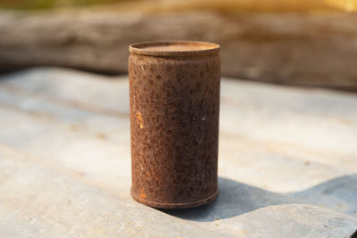 Close-up of coffee on table