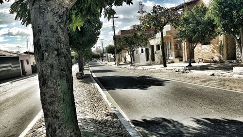 View of buildings along road